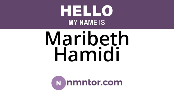 Maribeth Hamidi