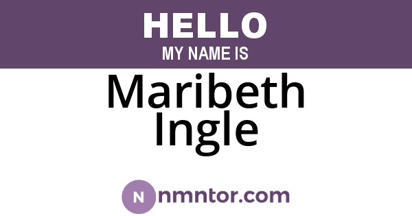 Maribeth Ingle
