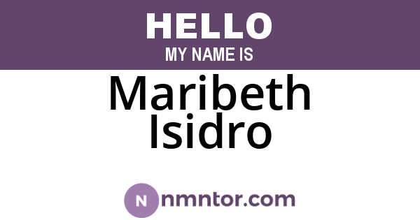 Maribeth Isidro