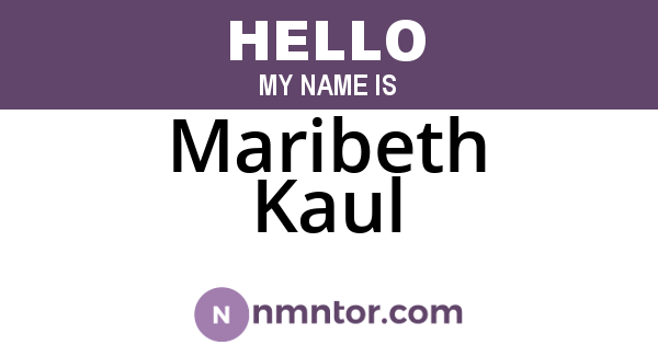Maribeth Kaul