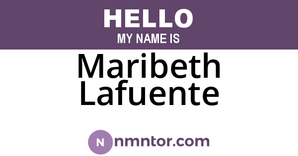 Maribeth Lafuente
