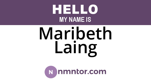 Maribeth Laing