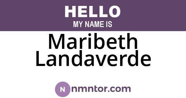 Maribeth Landaverde