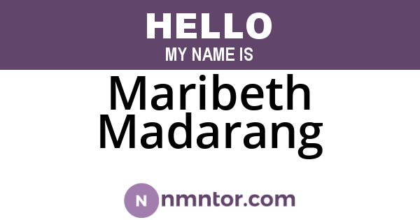 Maribeth Madarang