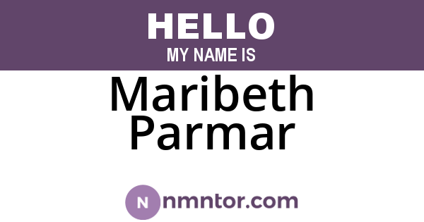 Maribeth Parmar