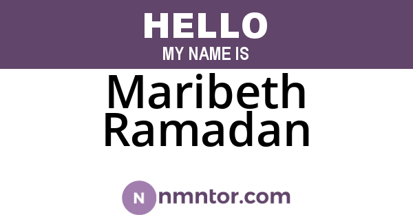 Maribeth Ramadan