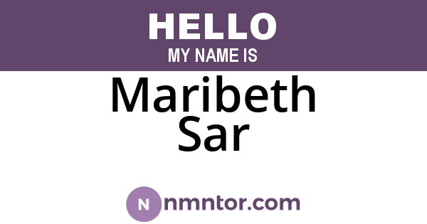 Maribeth Sar