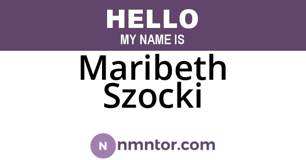 Maribeth Szocki