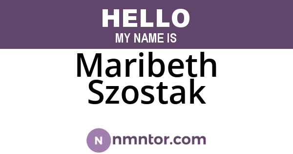 Maribeth Szostak