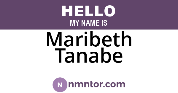 Maribeth Tanabe
