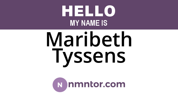 Maribeth Tyssens