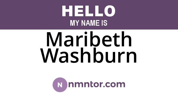 Maribeth Washburn