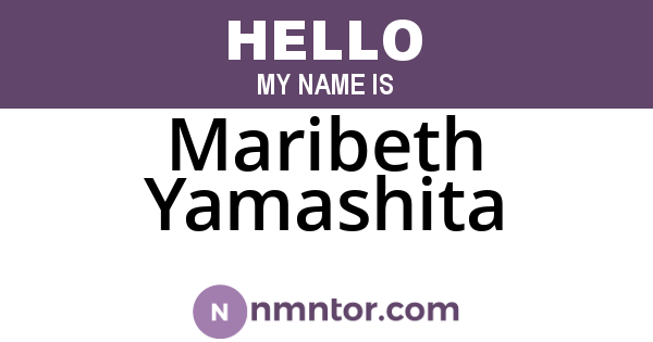 Maribeth Yamashita