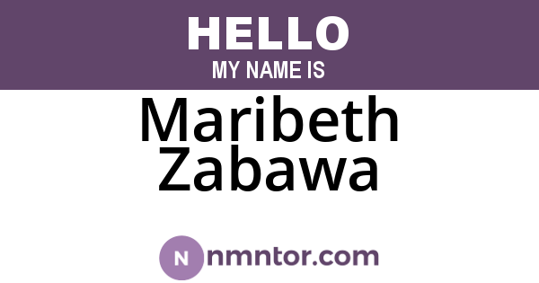 Maribeth Zabawa