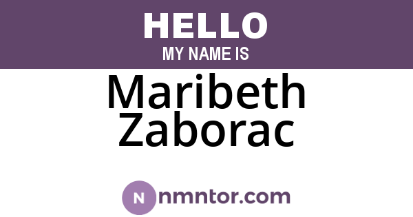 Maribeth Zaborac