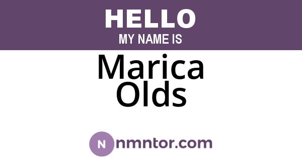 Marica Olds