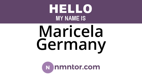 Maricela Germany