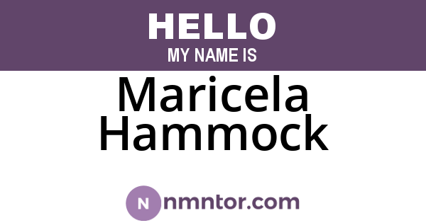 Maricela Hammock