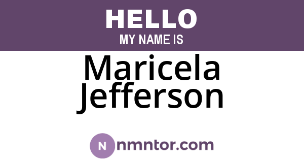 Maricela Jefferson