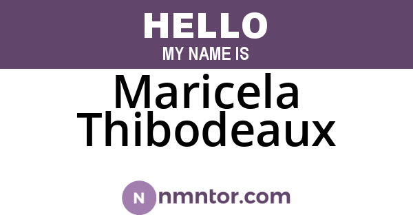 Maricela Thibodeaux