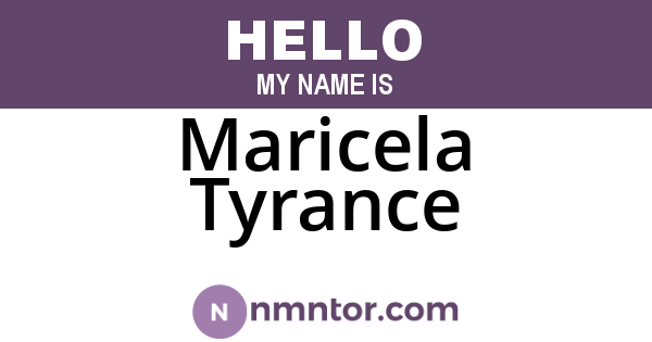 Maricela Tyrance