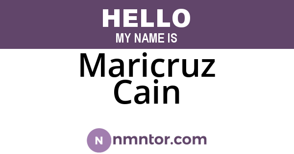 Maricruz Cain