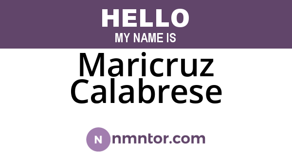 Maricruz Calabrese