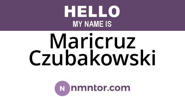 Maricruz Czubakowski