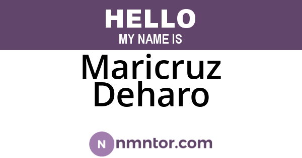 Maricruz Deharo