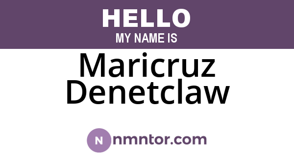 Maricruz Denetclaw