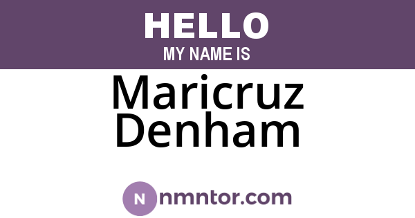 Maricruz Denham