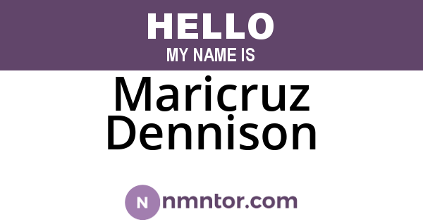 Maricruz Dennison