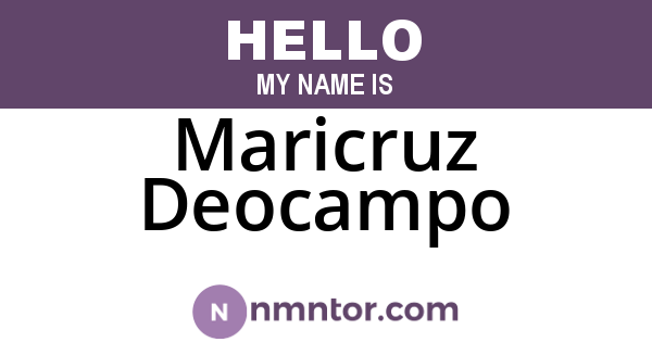 Maricruz Deocampo