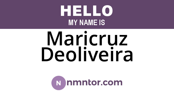 Maricruz Deoliveira