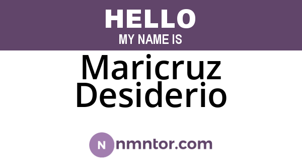 Maricruz Desiderio