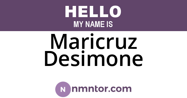 Maricruz Desimone