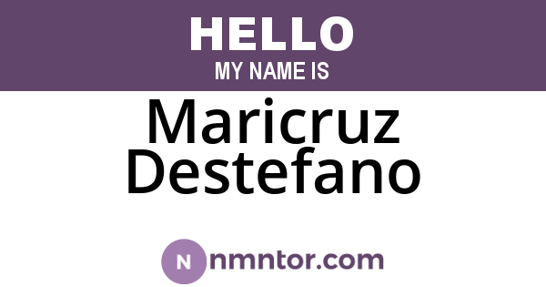 Maricruz Destefano