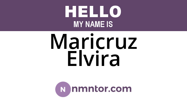 Maricruz Elvira