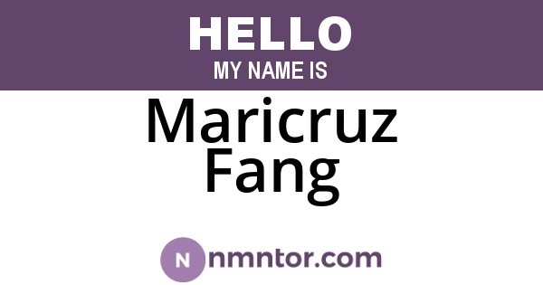 Maricruz Fang