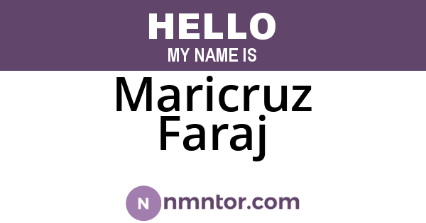 Maricruz Faraj