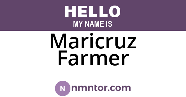 Maricruz Farmer