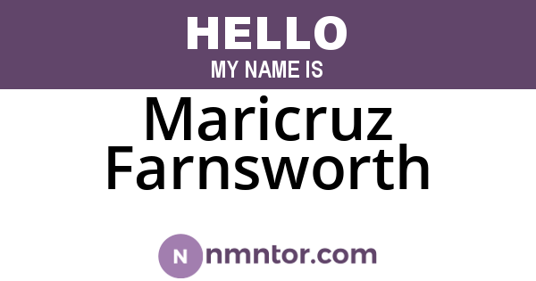Maricruz Farnsworth