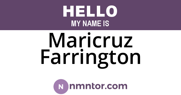 Maricruz Farrington