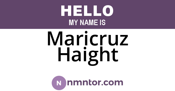 Maricruz Haight