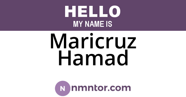Maricruz Hamad