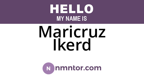 Maricruz Ikerd