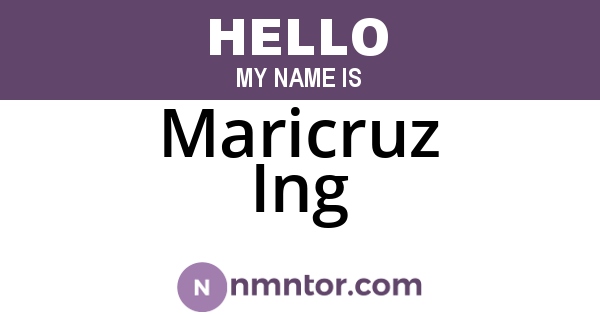Maricruz Ing