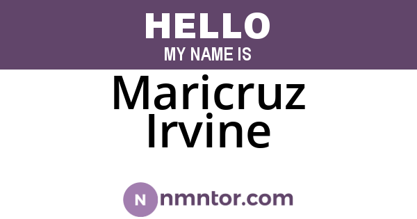 Maricruz Irvine