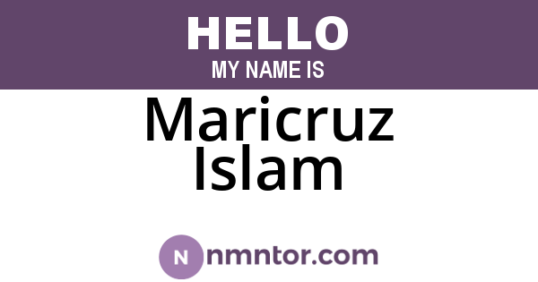 Maricruz Islam