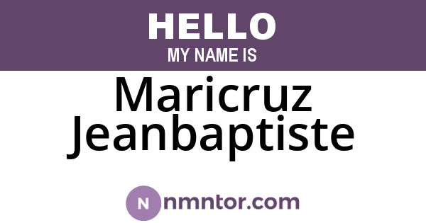 Maricruz Jeanbaptiste
